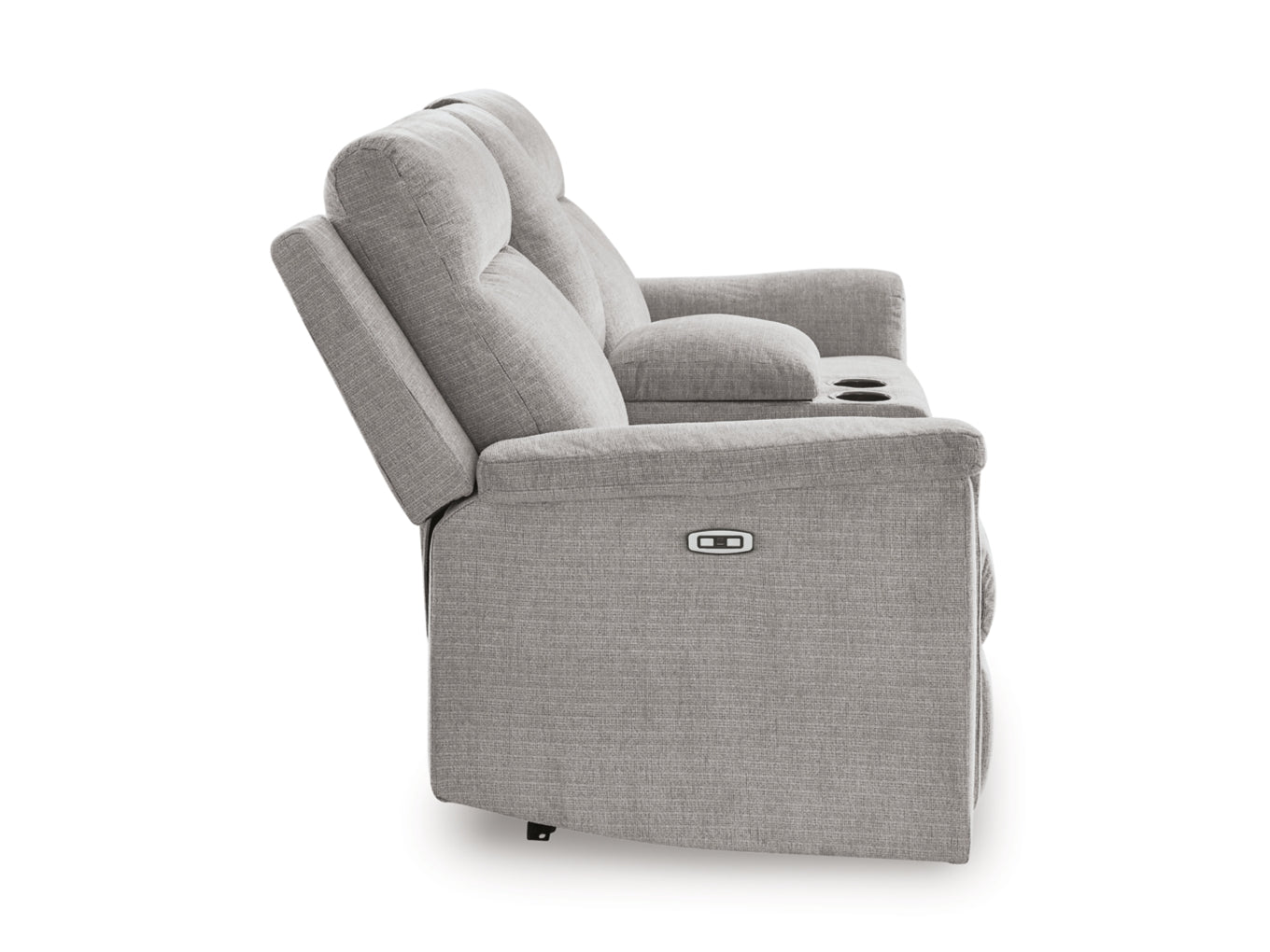 Barnsana DBL Reclining Power Loveseat w/Console by Ashley Furniture