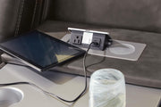 Fyne-Dyme Power Reclining Sofa with Adjustable Headrest