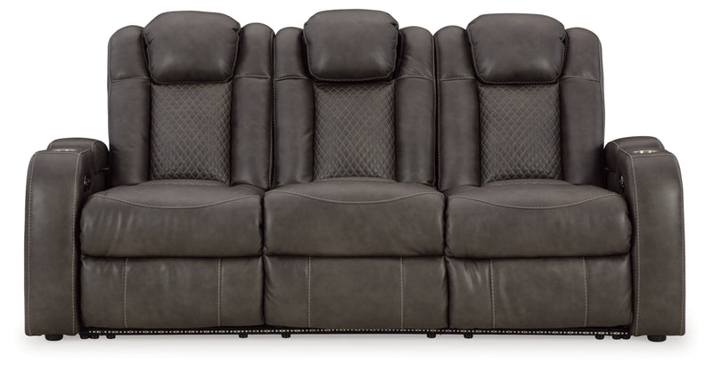 Fyne-Dyme Power Reclining Sofa with Adjustable Headrest