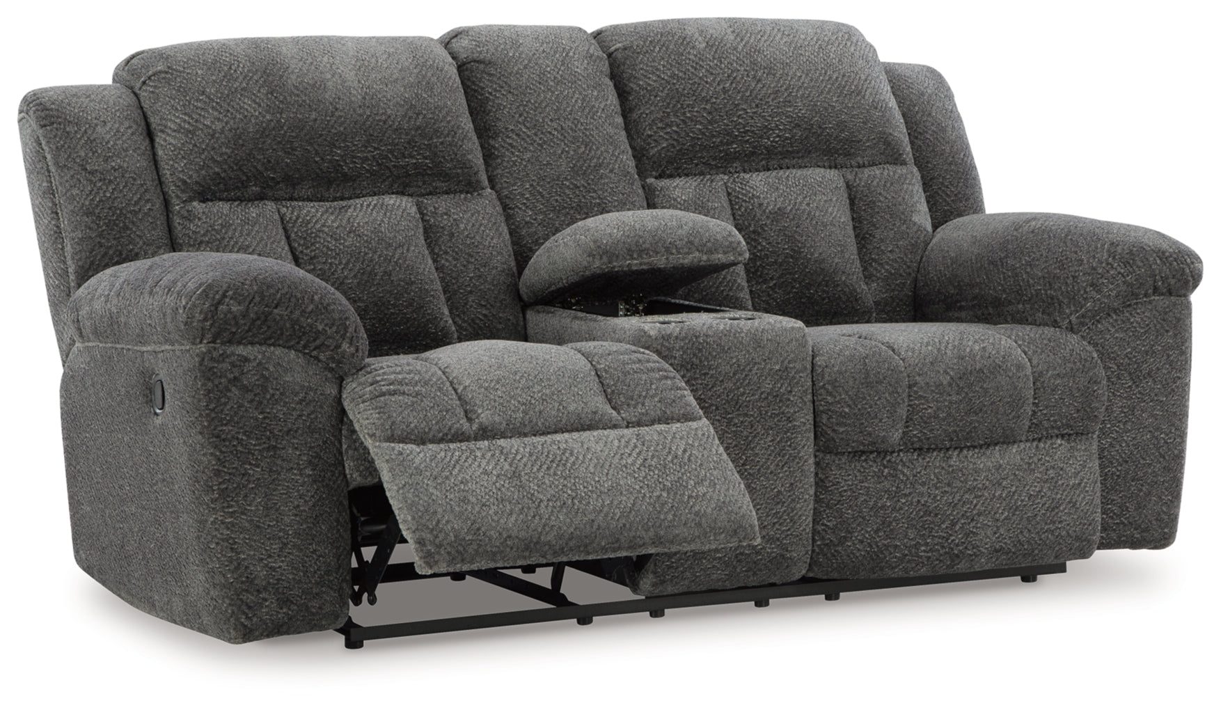 Frohn DBL Reclining Loveseat w/Console by Ashley Furniture