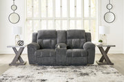 Frohn DBL Reclining Loveseat w/Console by Ashley Furniture