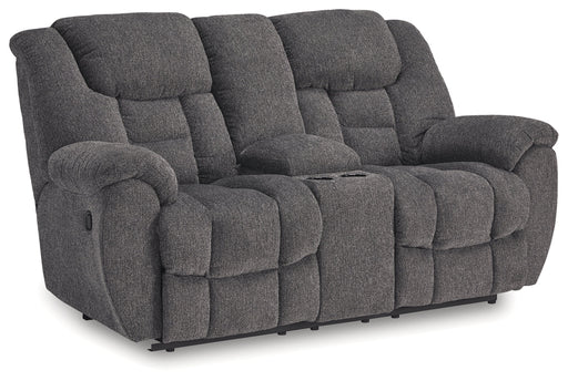 Foreside DBL Reclining Loveseat w/Console Default Title