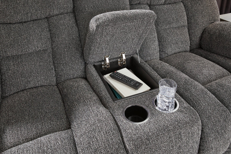 Foreside DBL Reclining Loveseat w/Console by Ashley Furniture