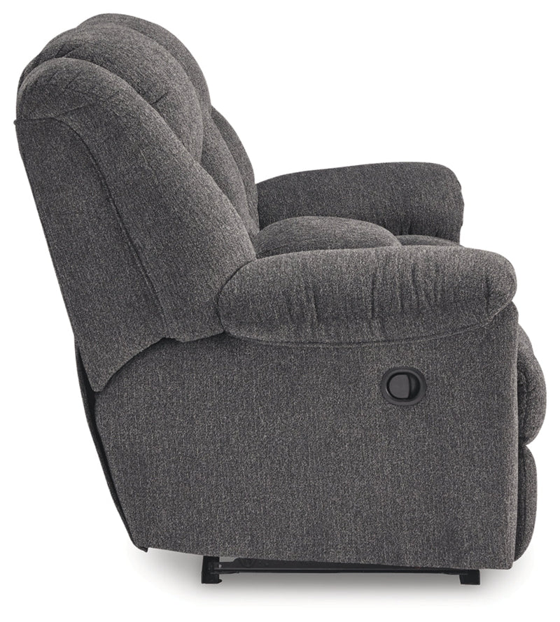 Foreside DBL Reclining Loveseat w/Console