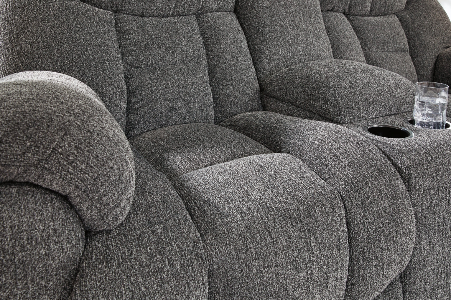 Foreside DBL Reclining Loveseat w/Console by Ashley Furniture