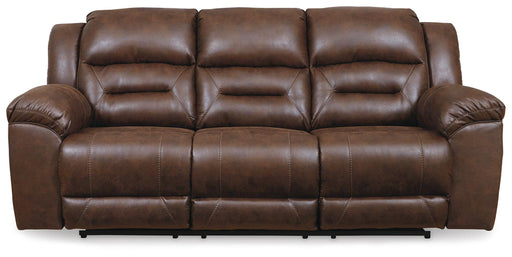 Stoneland Reclining Sofa Chocolate