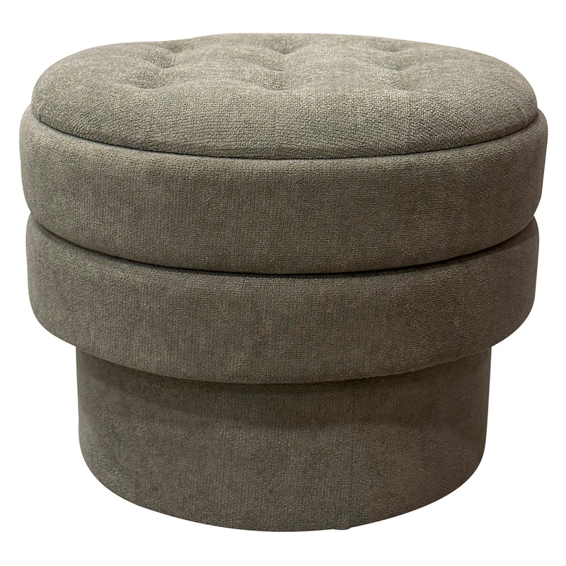 Round Storage Ottoman