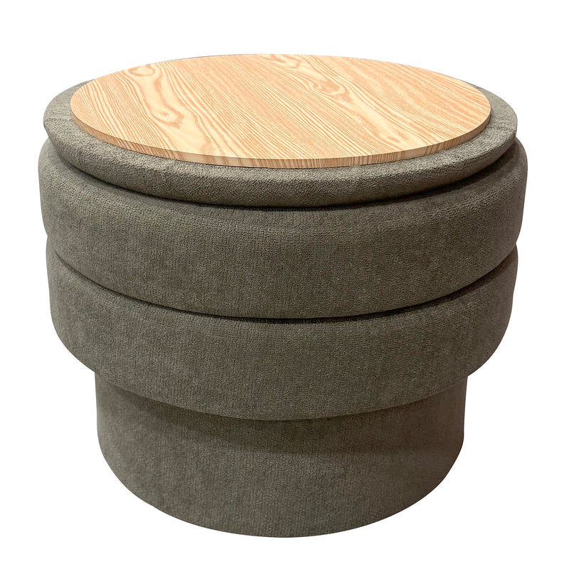 Round Storage Ottoman