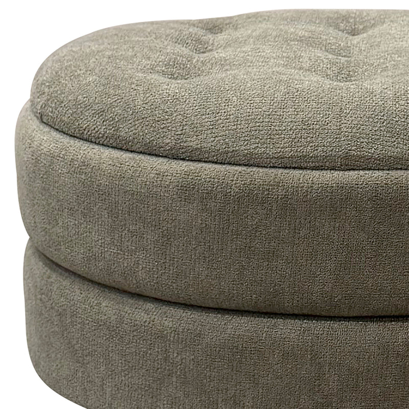 Round Storage Ottoman
