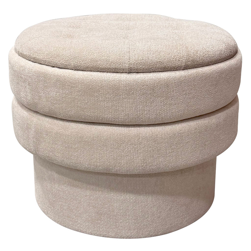 Round Storage Ottoman