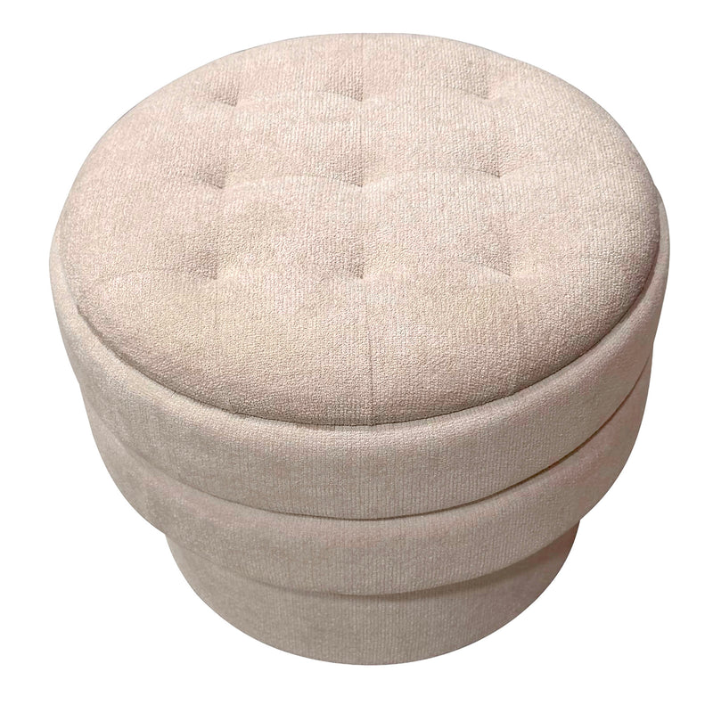 Round Storage Ottoman