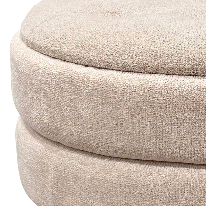 Round Storage Ottoman