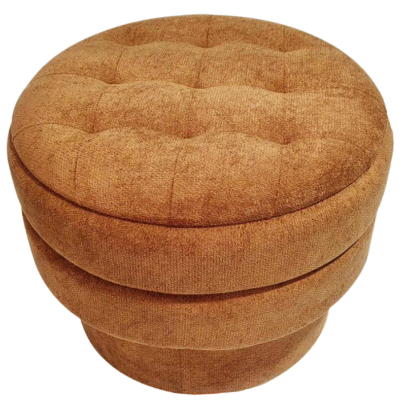 Round Storage Ottoman