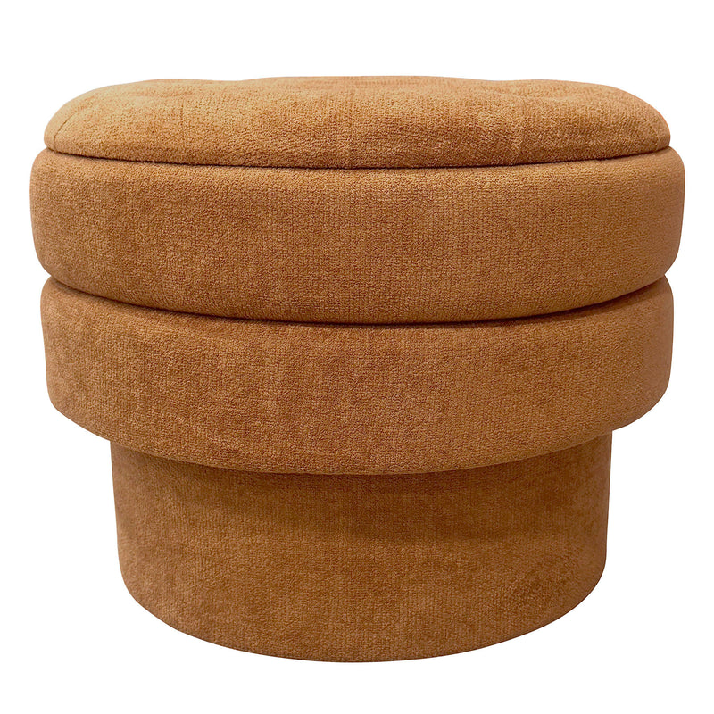 Round Storage Ottoman