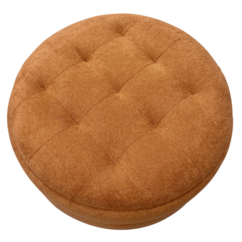 Round Storage Ottoman