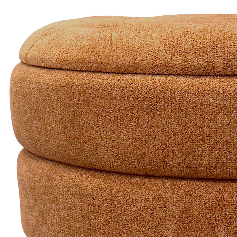 Round Storage Ottoman