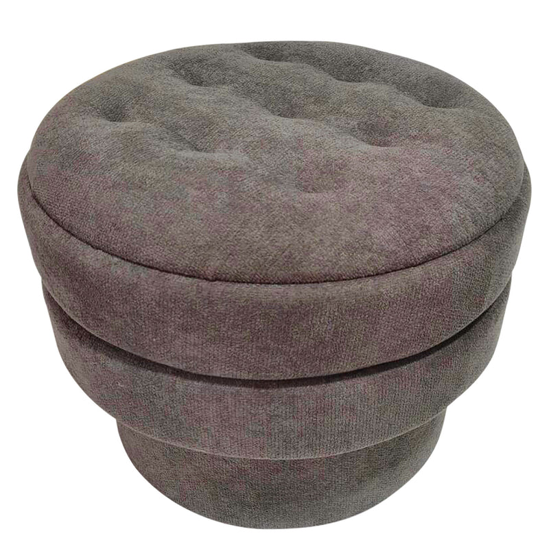 Round Storage Ottoman