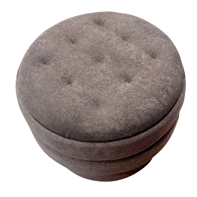 Round Storage Ottoman