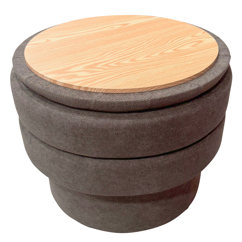 Round Storage Ottoman