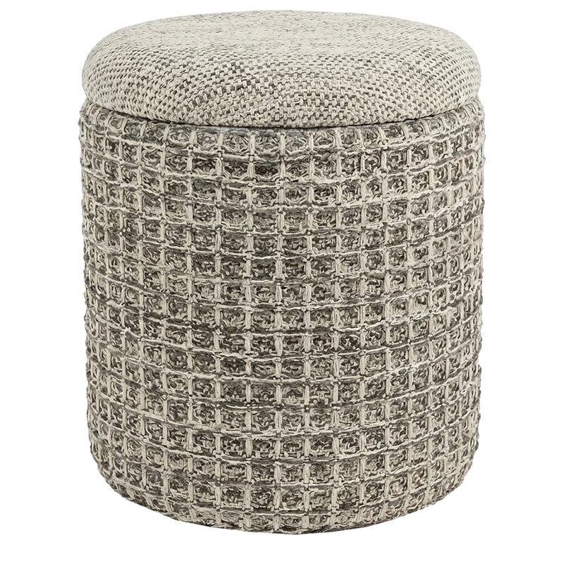 Round Storage Ottoman