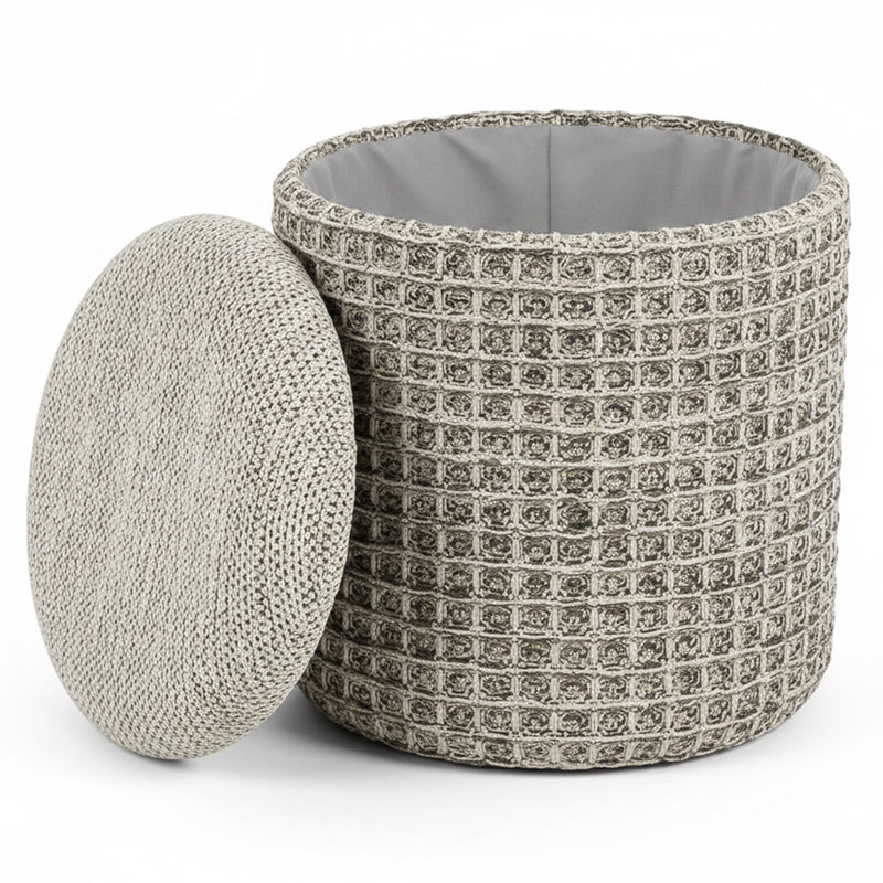 Round Storage Ottoman