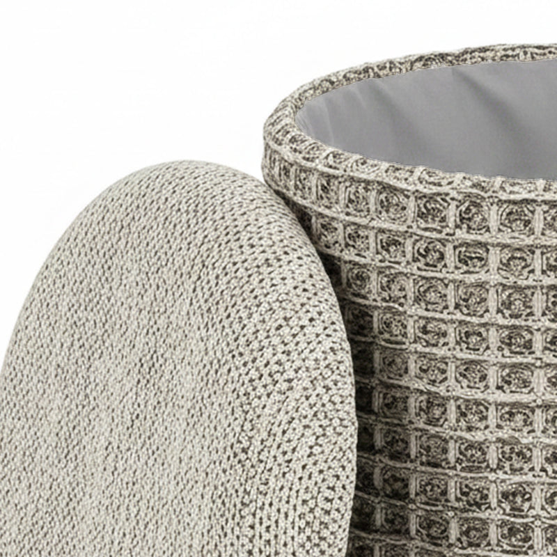 Round Storage Ottoman