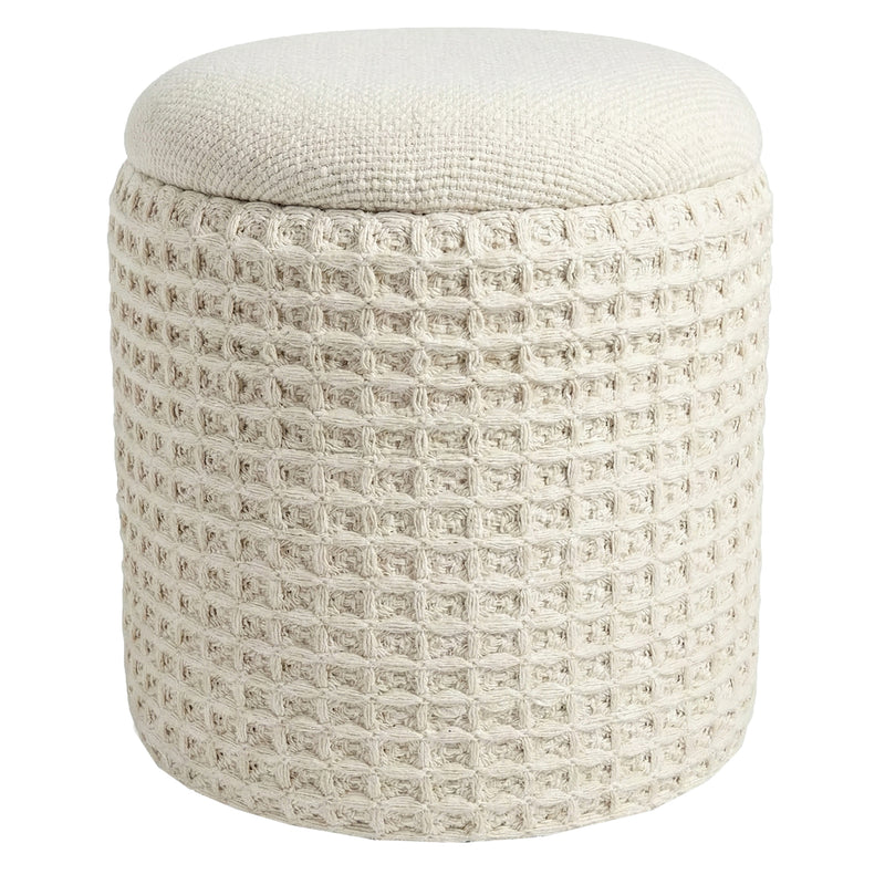 Round Storage Ottoman