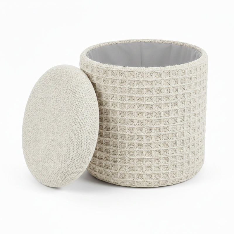 Round Storage Ottoman