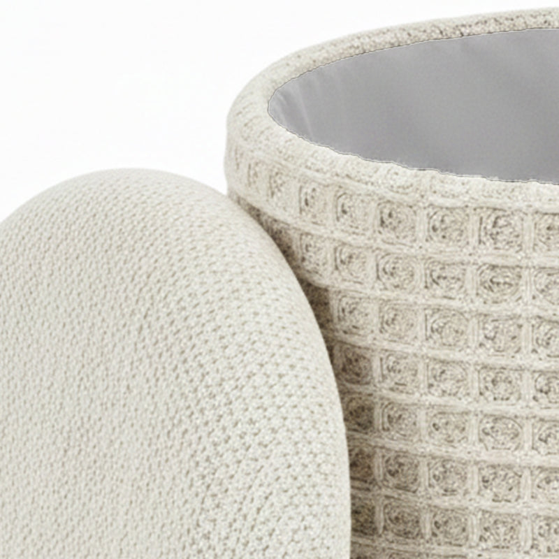 Round Storage Ottoman
