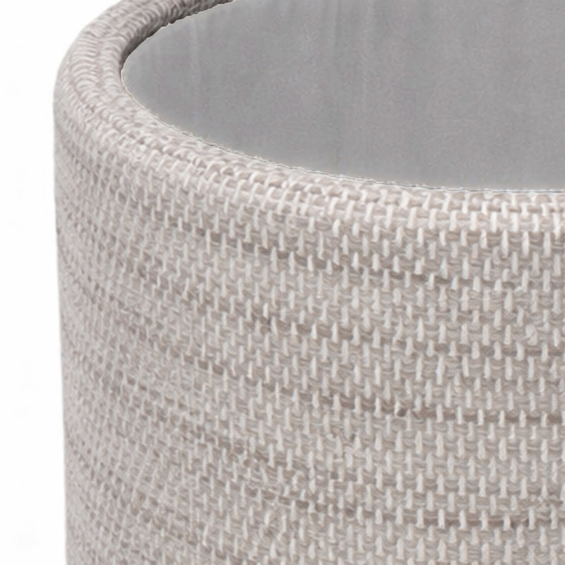 Round Storage Ottoman
