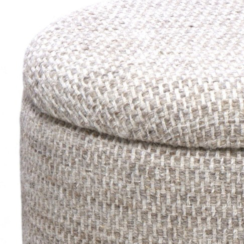 Round Storage Ottoman