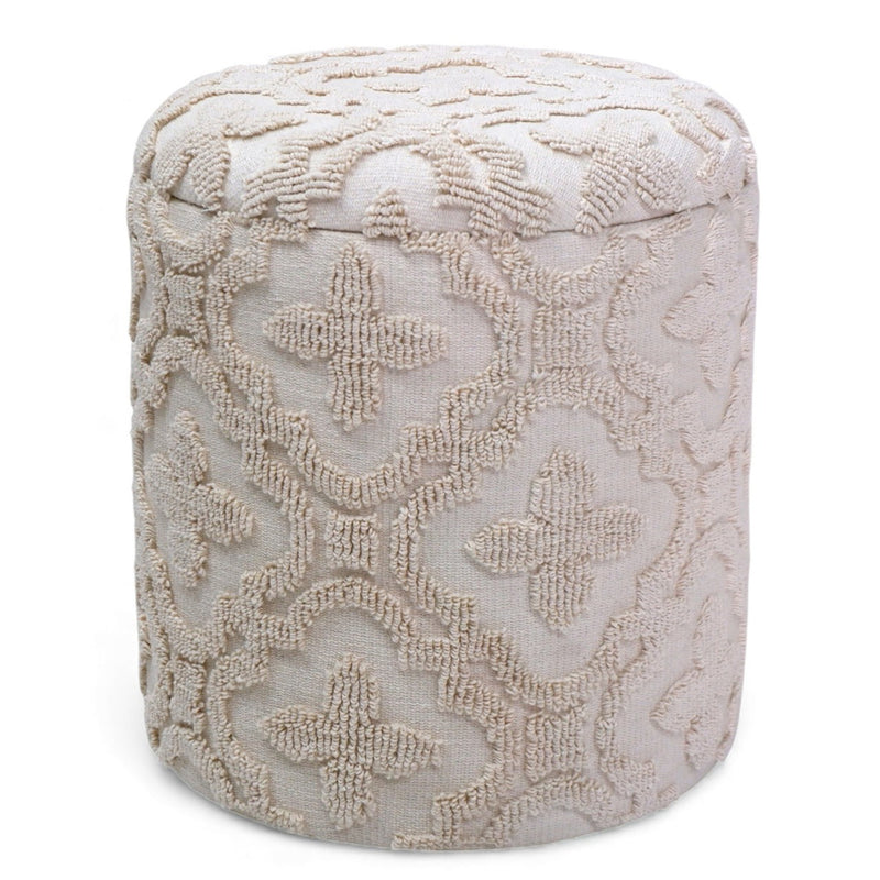 Round Storage Ottoman