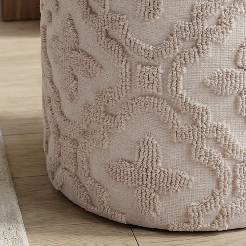 Round Storage Ottoman