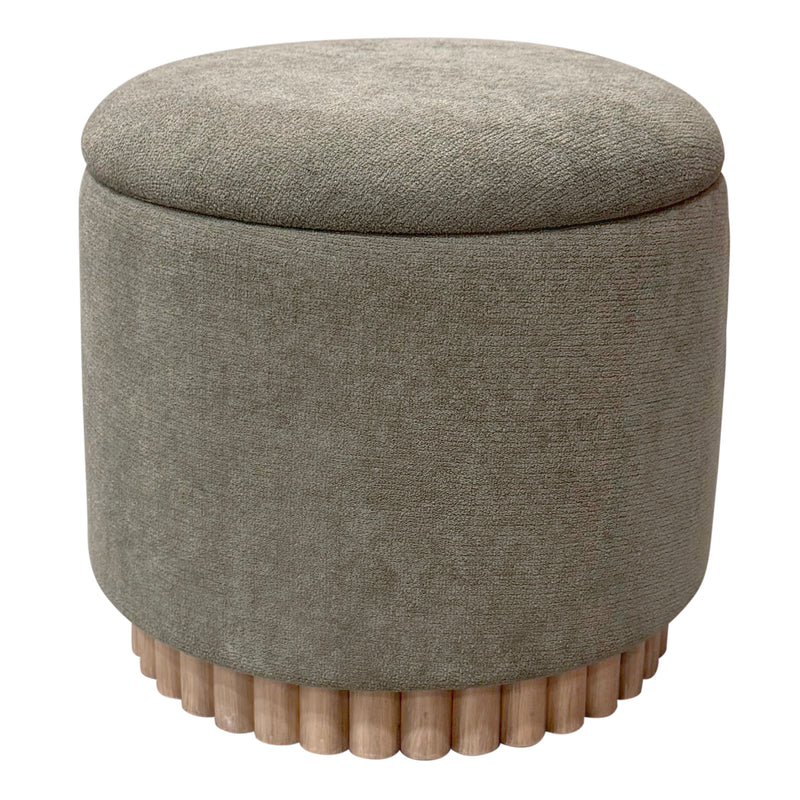 Round Storage Ottoman