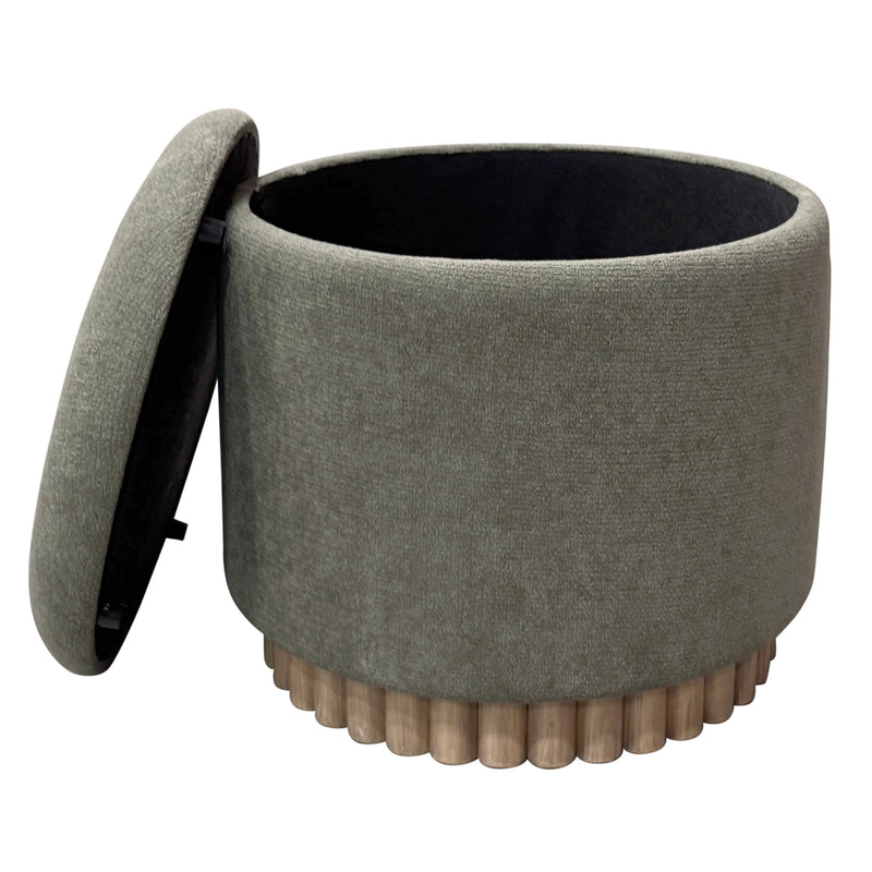 Round Storage Ottoman