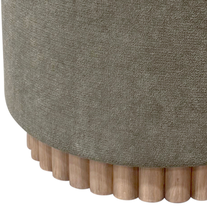Round Storage Ottoman