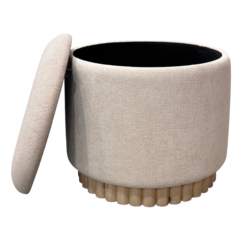 Round Storage Ottoman