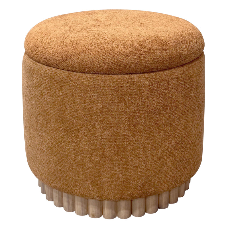 Round Storage Ottoman