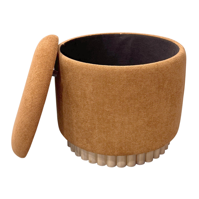 Round Storage Ottoman