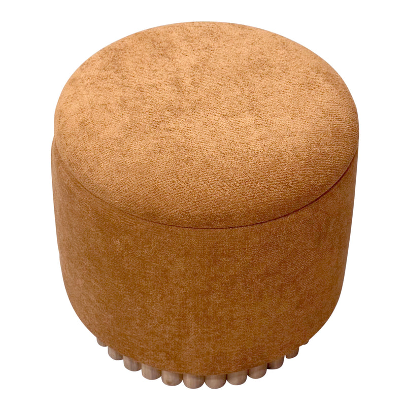 Round Storage Ottoman