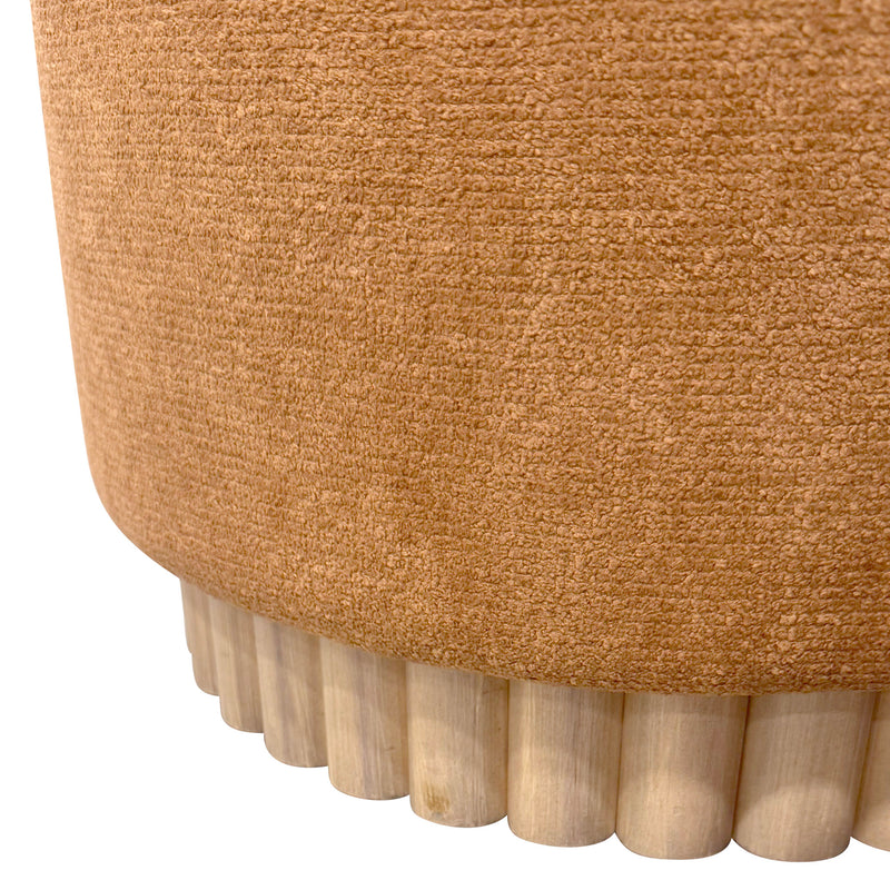 Round Storage Ottoman