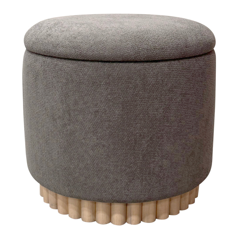 Round Storage Ottoman