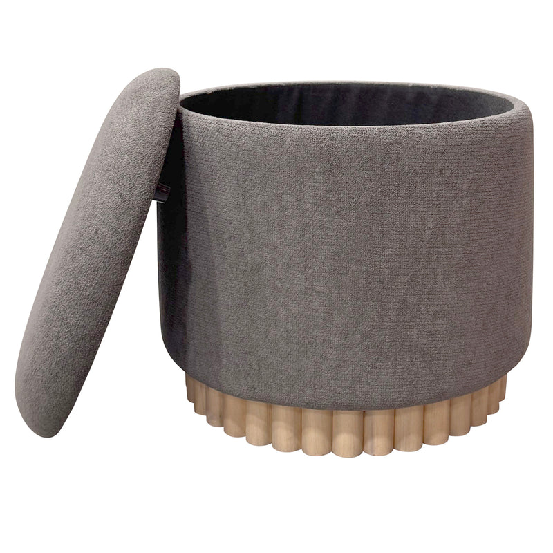 Round Storage Ottoman