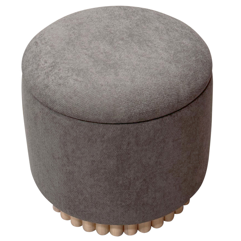 Round Storage Ottoman