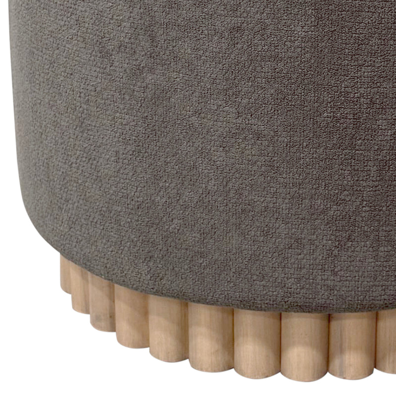 Round Storage Ottoman