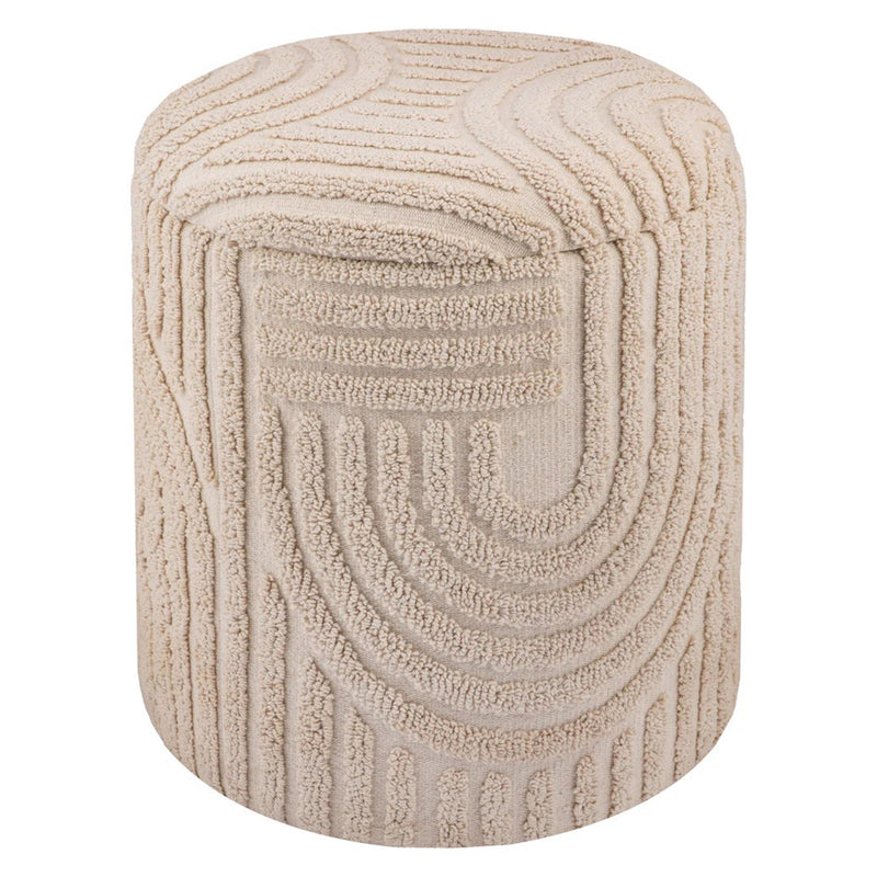 Round Storage Ottoman