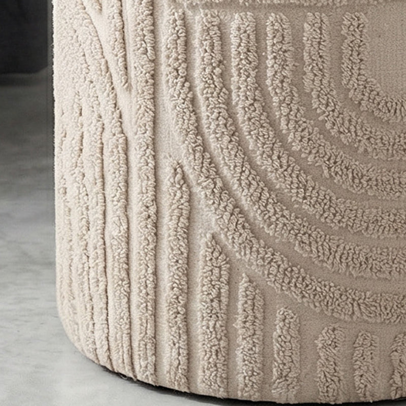 Round Storage Ottoman