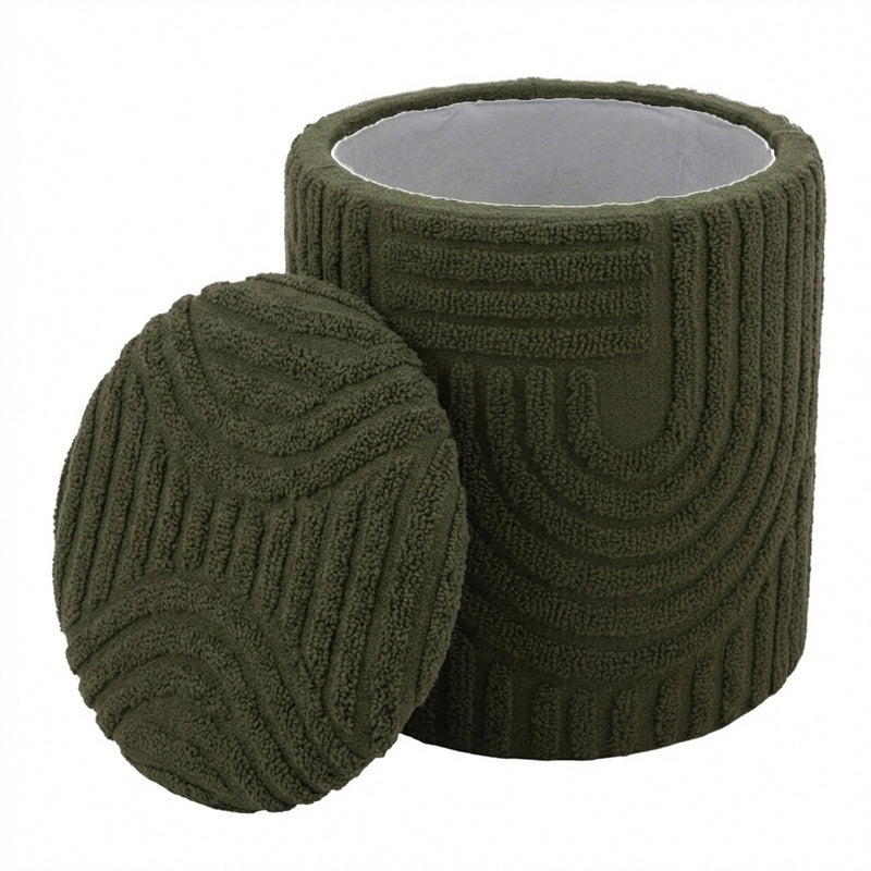 Round Storage Ottoman