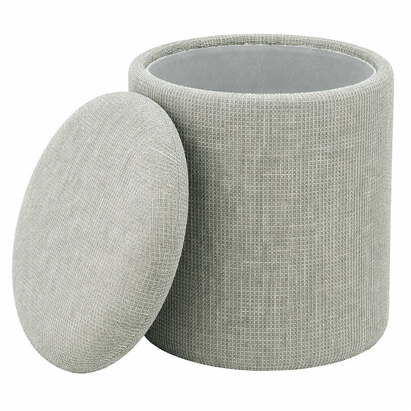 Round Storage Ottoman