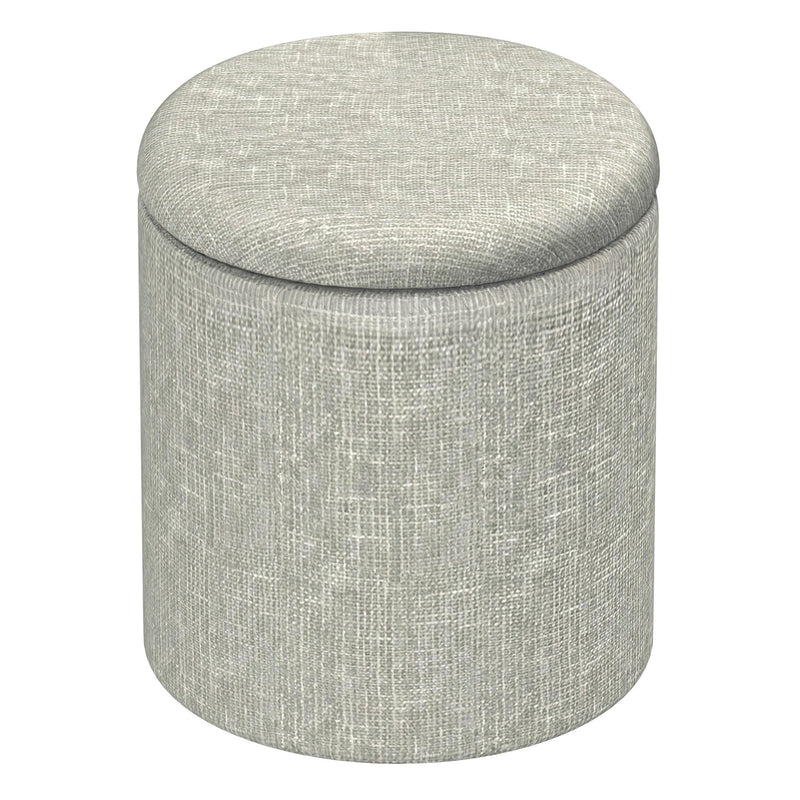 Round Storage Ottoman
